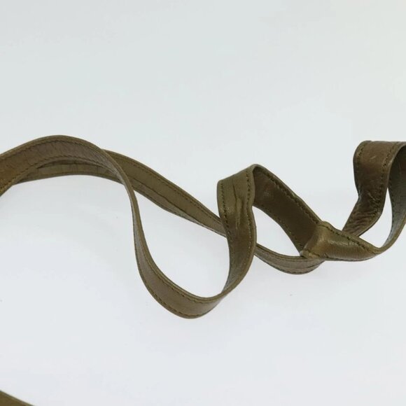 SAINT LAURENT Shoulder Bag Canvas Leather Khaki Auth - Picture 6 of 16